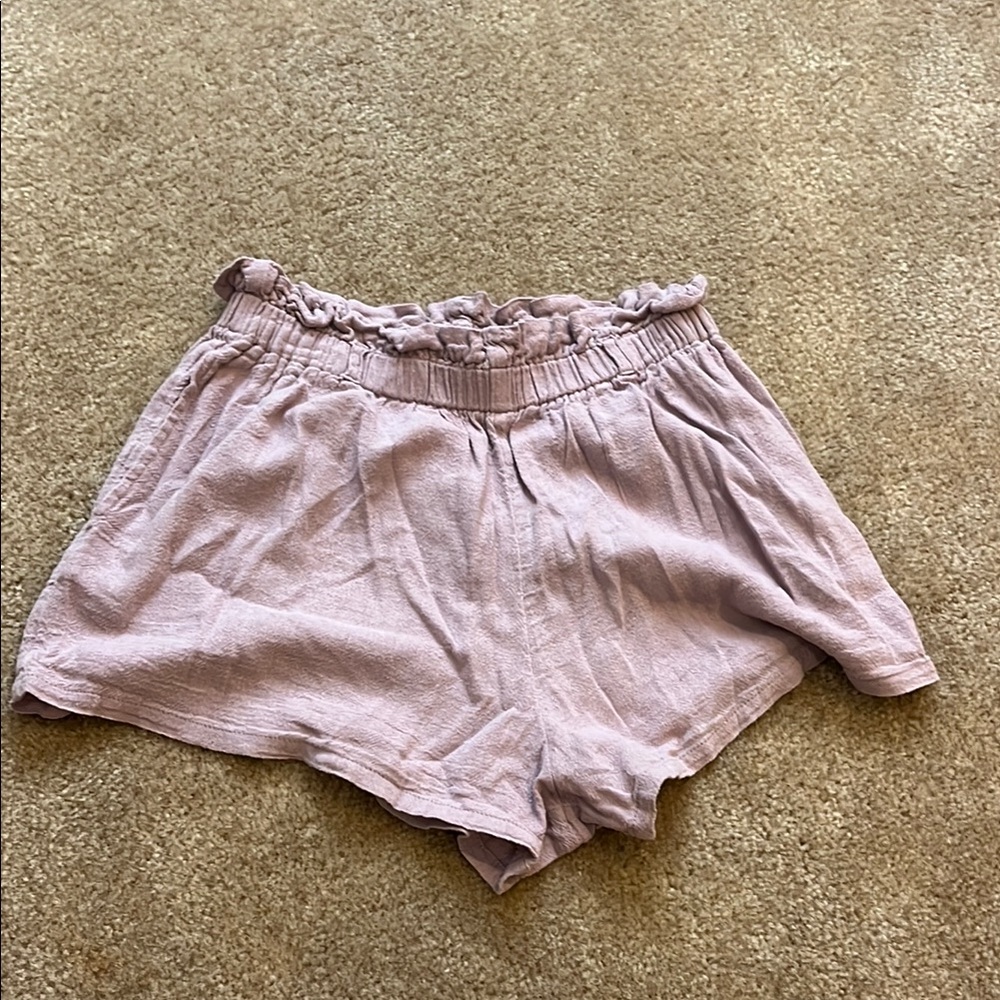 Hollister High Waist Purple Shorts